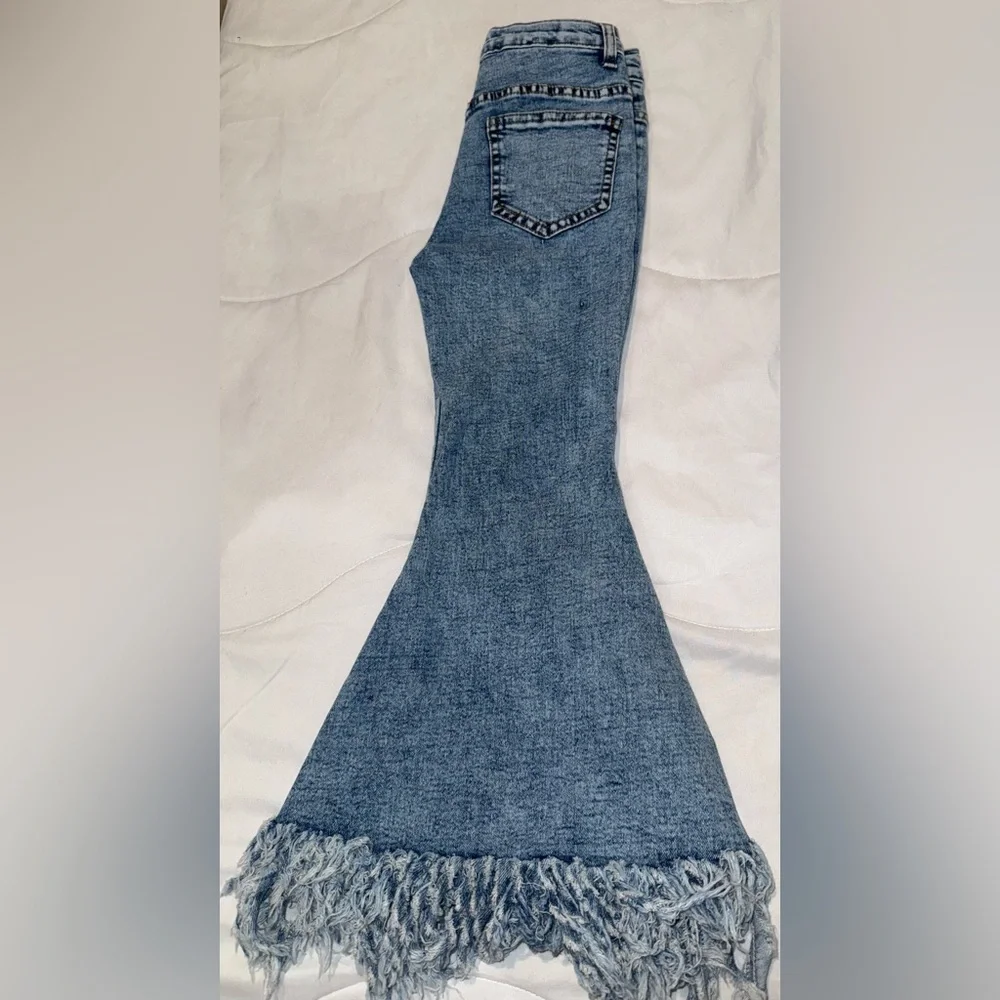 Denim bell‎ bottom pants